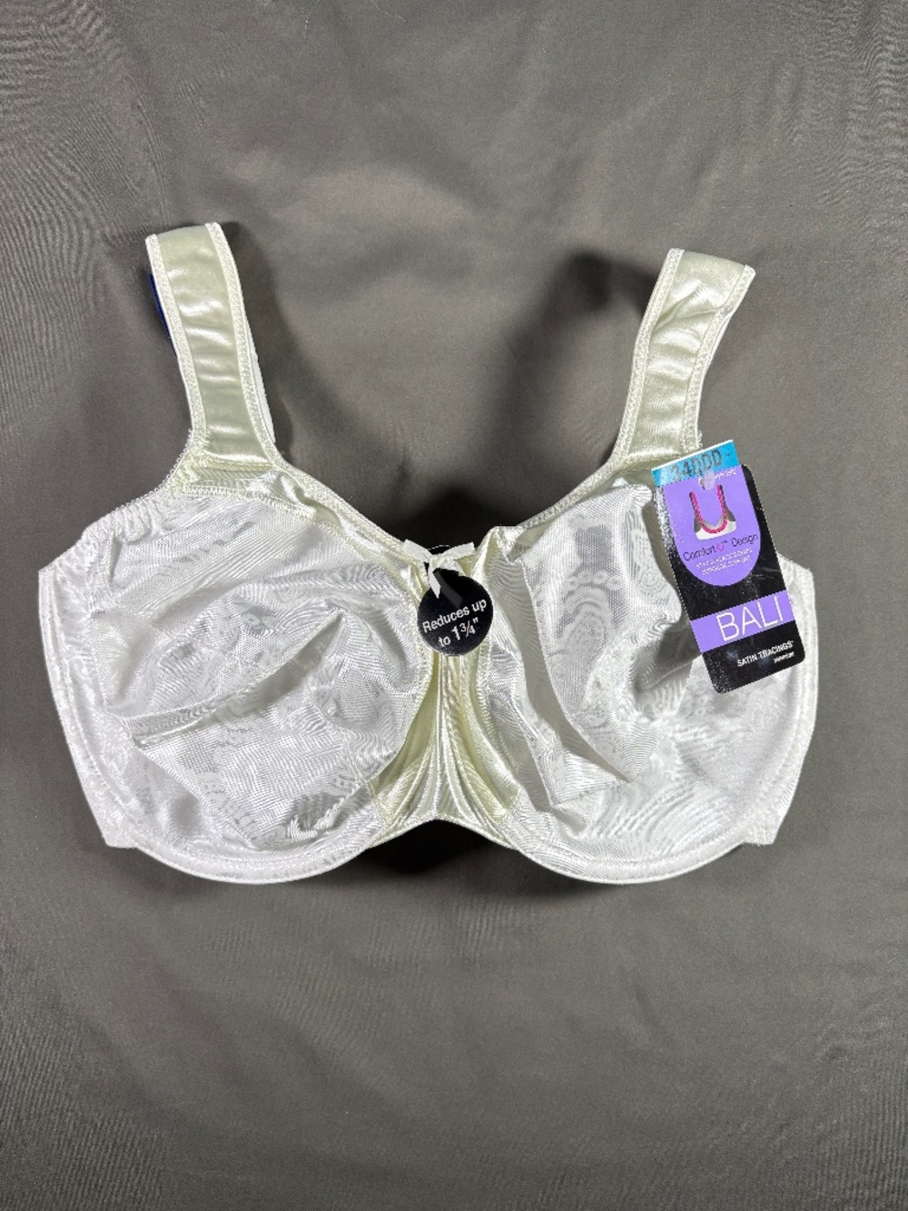 NWT Bali Satin Tracings Underwire Minimizer Bra / Size 34DDD
